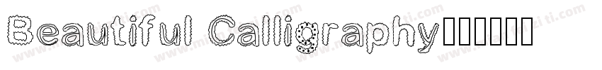 Beautiful Calligraphy字体转换